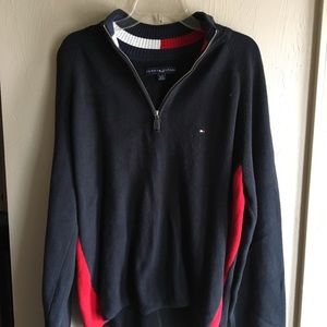 Tommy Hilfiger half-zip sweater Tommy flag collar